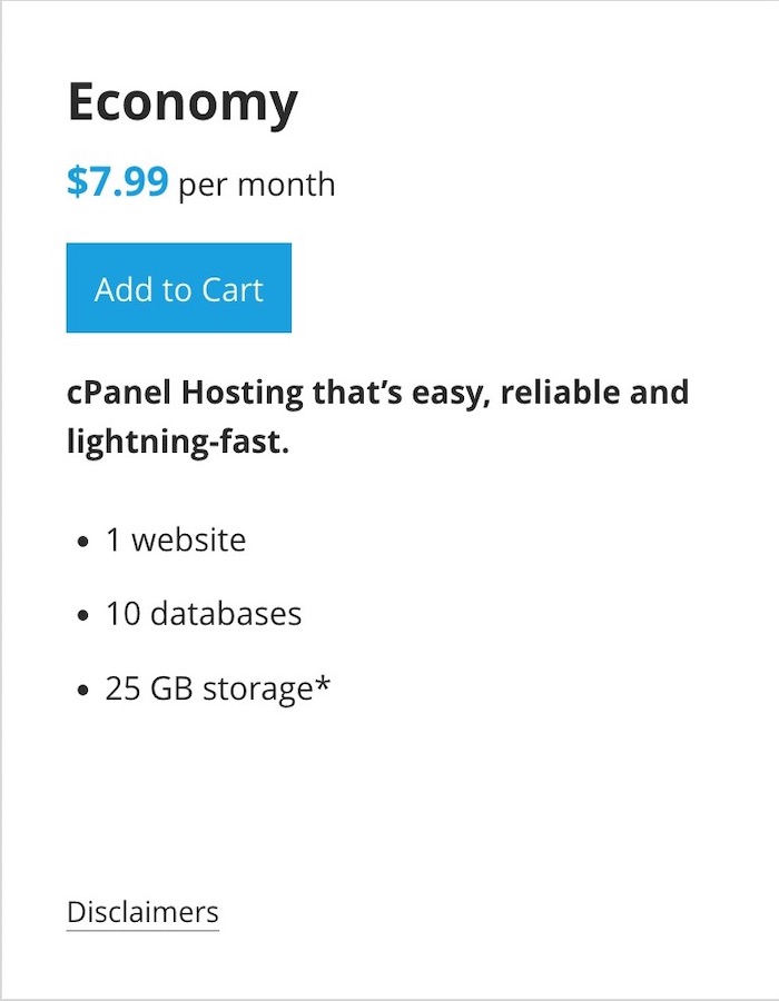 cPanel Economy